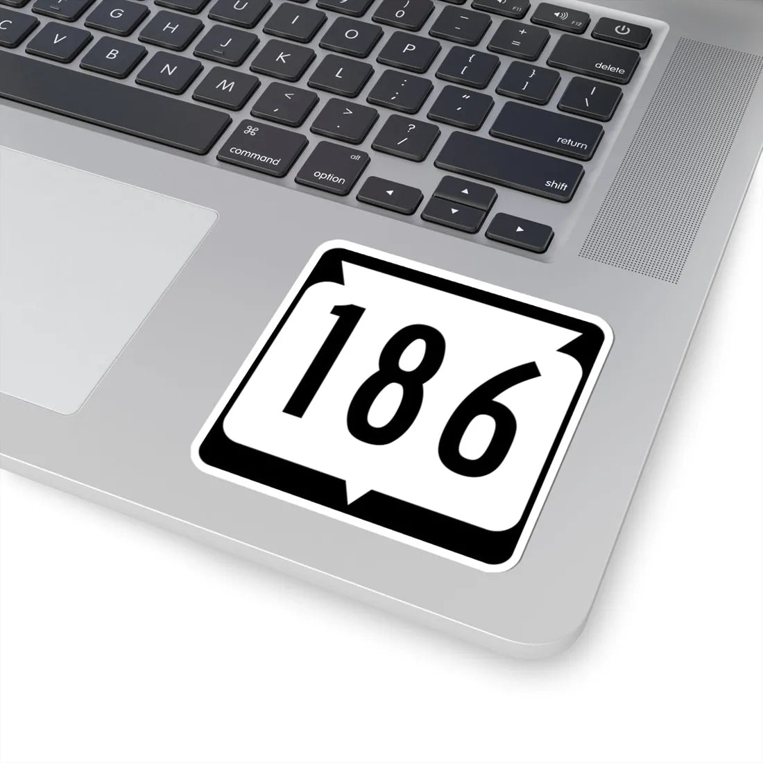 WIS 186 (Wisconsin) (Road Sign) STICKER Vinyl Kiss-Cut Decal - The Sticker Space