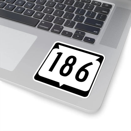 WIS 186 (Wisconsin) (Road Sign) STICKER Vinyl Kiss-Cut Decal - The Sticker Space