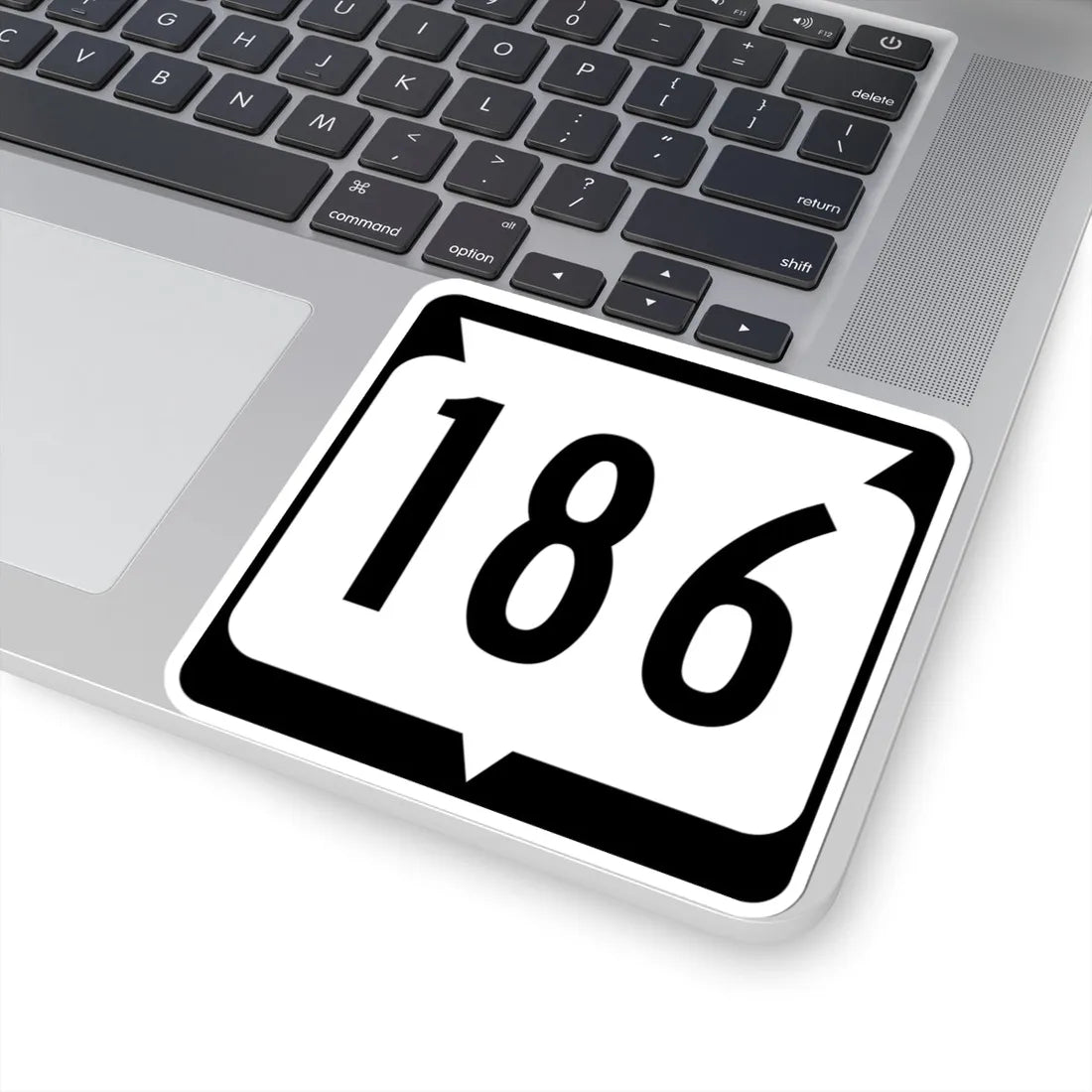 WIS 186 (Wisconsin) (Road Sign) STICKER Vinyl Kiss-Cut Decal - The Sticker Space