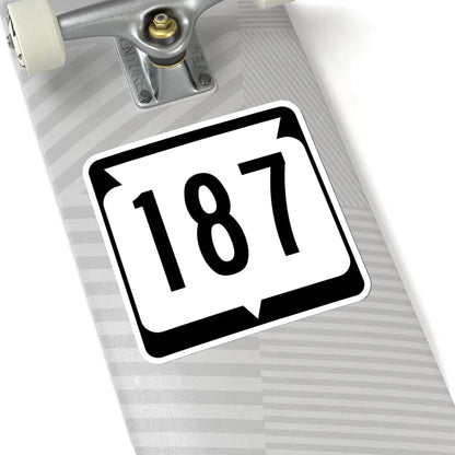 WIS 187 (Wisconsin) (Road Sign) STICKER Vinyl Kiss-Cut Decal - The Sticker Space