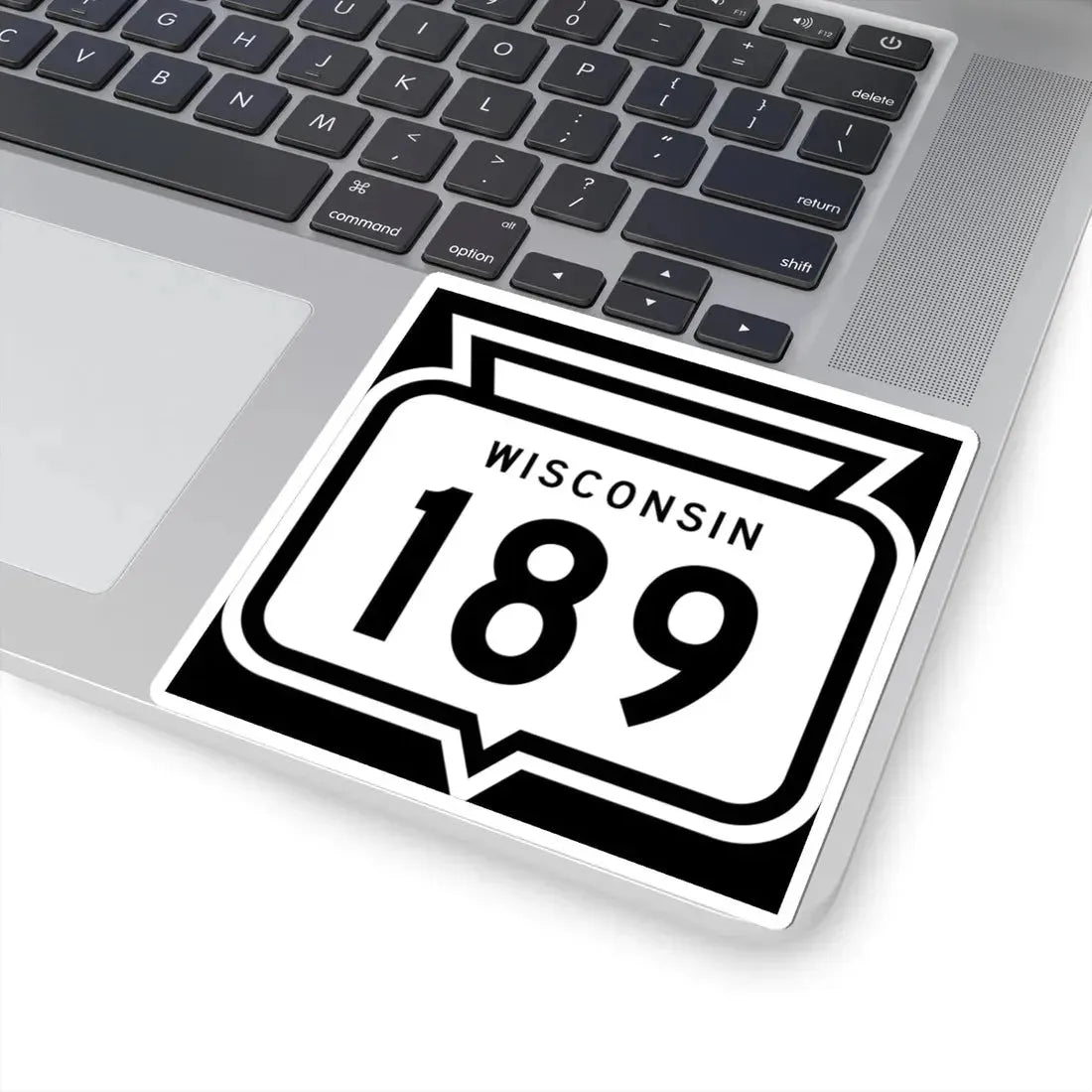 WIS 189 1958 (Wisconsin) (Road Sign) STICKER Vinyl Kiss-Cut Decal - The Sticker Space