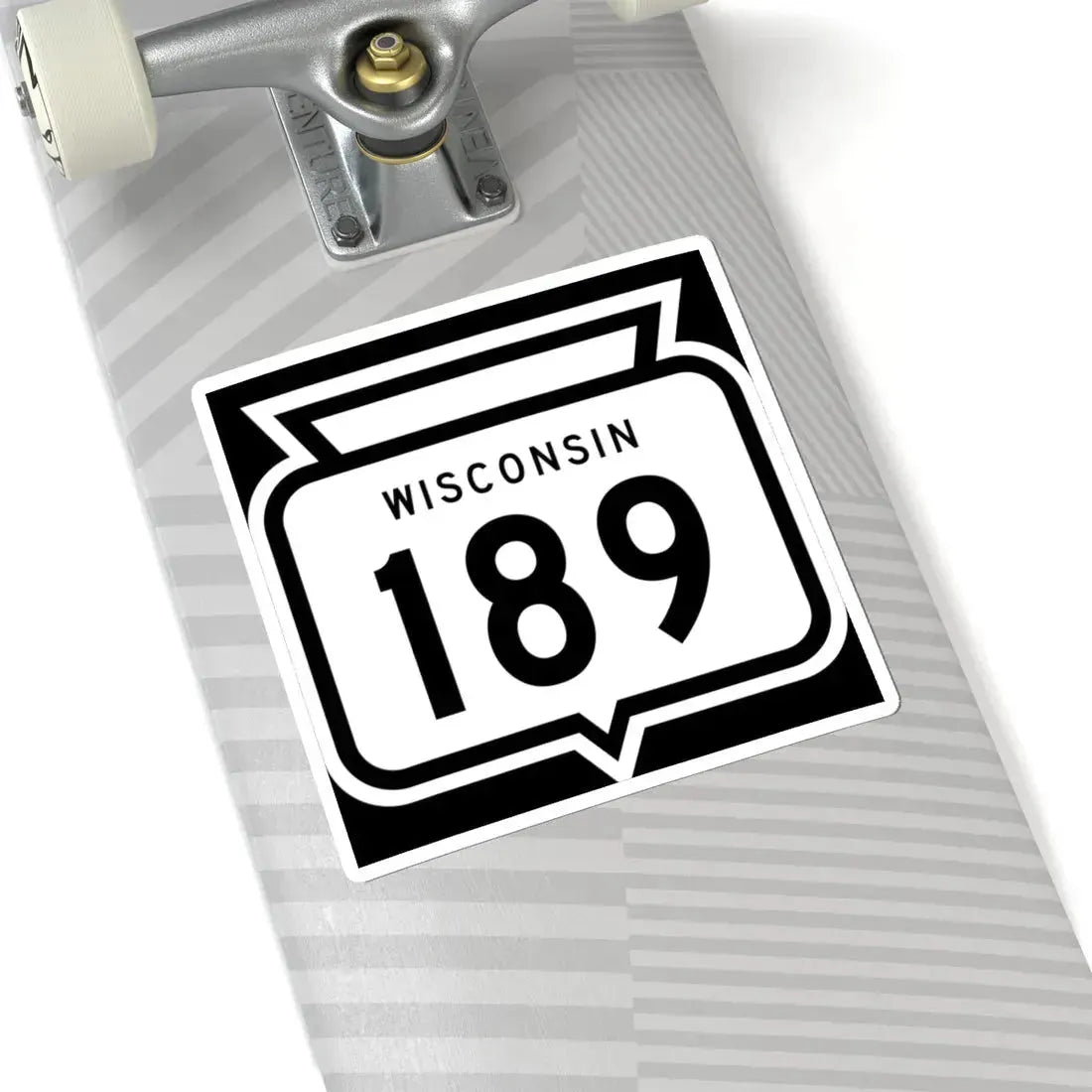 WIS 189 1958 (Wisconsin) (Road Sign) STICKER Vinyl Kiss-Cut Decal - The Sticker Space