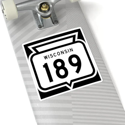 WIS 189 1958 (Wisconsin) (Road Sign) STICKER Vinyl Kiss-Cut Decal - The Sticker Space