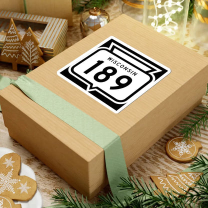 WIS 189 1958 (Wisconsin) (Road Sign) STICKER Vinyl Kiss-Cut Decal - The Sticker Space