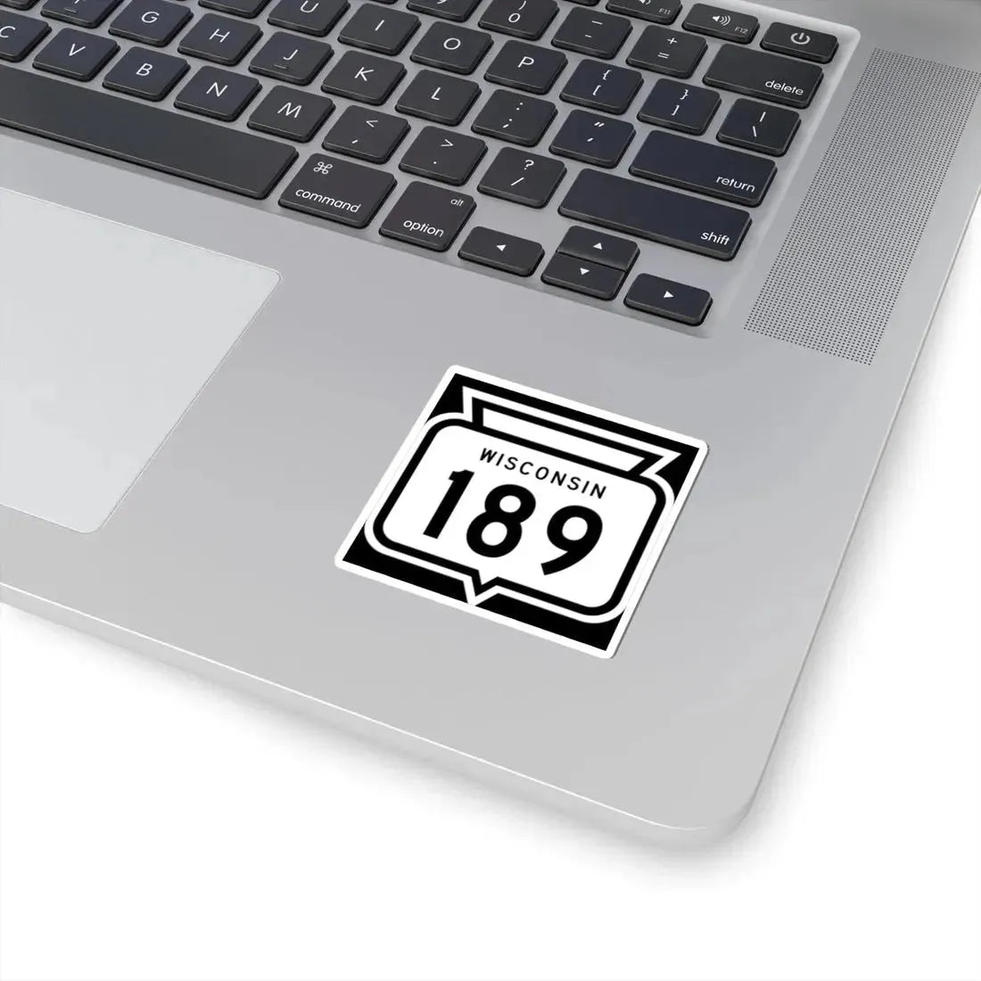 WIS 189 1958 (Wisconsin) (Road Sign) STICKER Vinyl Kiss-Cut Decal - The Sticker Space