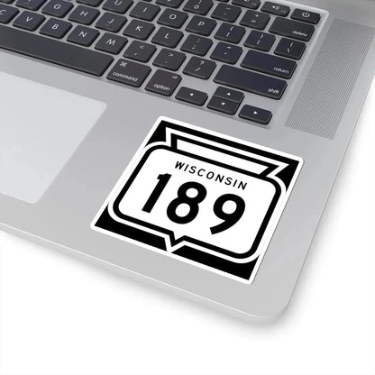 WIS 189 1958 (Wisconsin) (Road Sign) STICKER Vinyl Kiss-Cut Decal - The Sticker Space