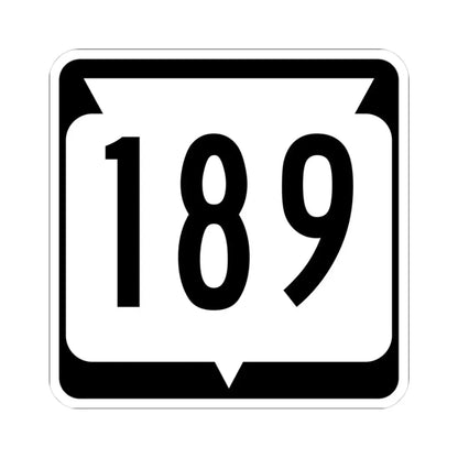 WIS 189 (Wisconsin) (Road Sign) STICKER Vinyl Kiss-Cut Decal - The Sticker Space