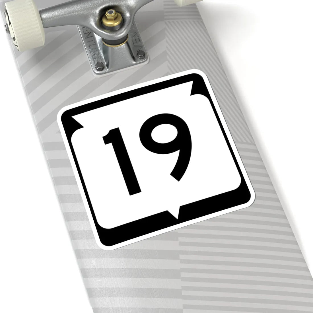 WIS 19 (Wisconsin) (Road Sign) STICKER Vinyl Kiss-Cut Decal - The Sticker Space