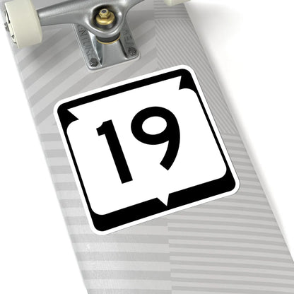 WIS 19 (Wisconsin) (Road Sign) STICKER Vinyl Kiss-Cut Decal - The Sticker Space