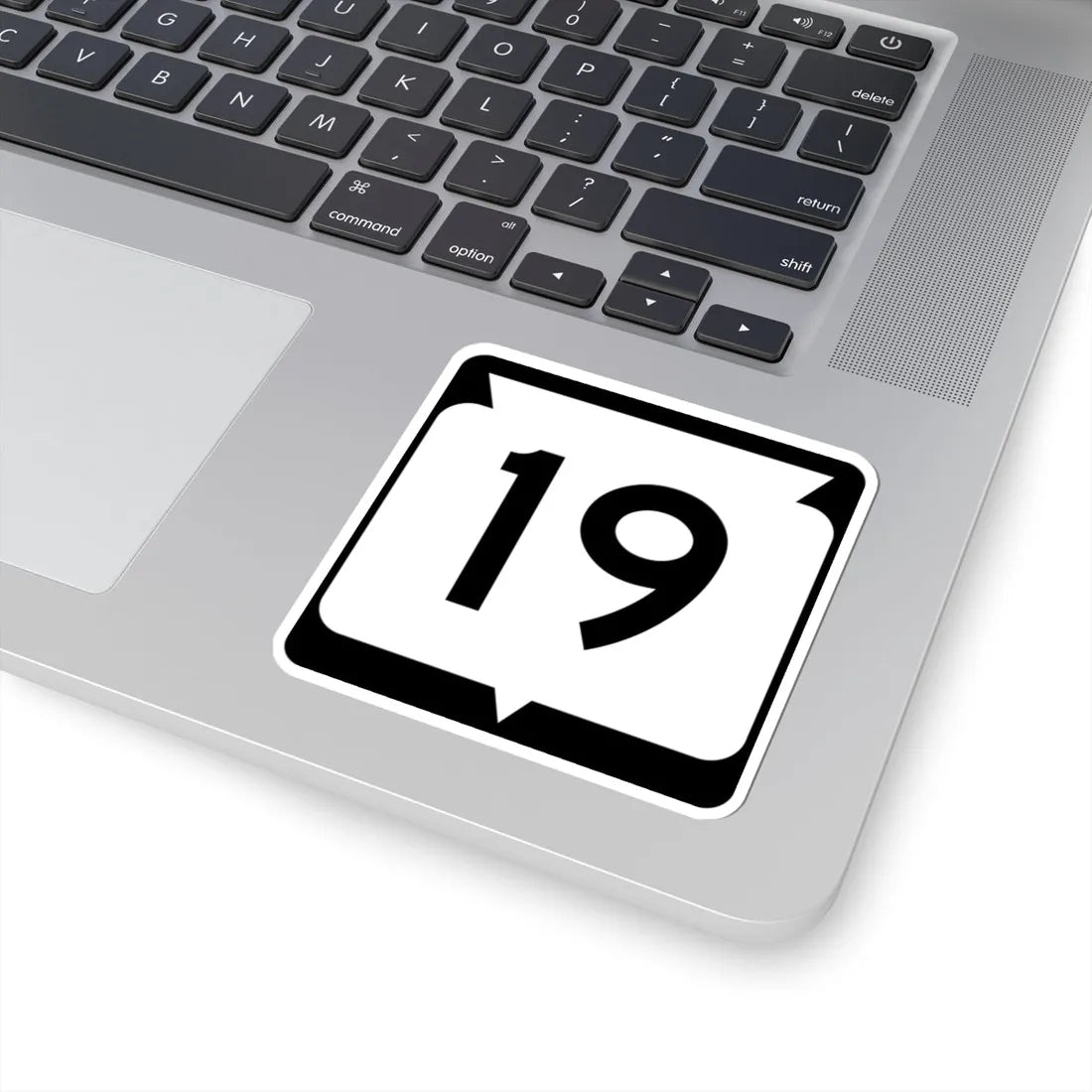 WIS 19 (Wisconsin) (Road Sign) STICKER Vinyl Kiss-Cut Decal - The Sticker Space