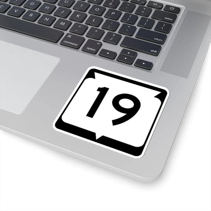 WIS 19 (Wisconsin) (Road Sign) STICKER Vinyl Kiss-Cut Decal - The Sticker Space