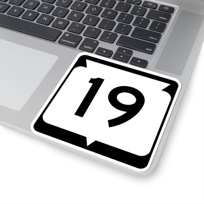 WIS 19 (Wisconsin) (Road Sign) STICKER Vinyl Kiss-Cut Decal - The Sticker Space