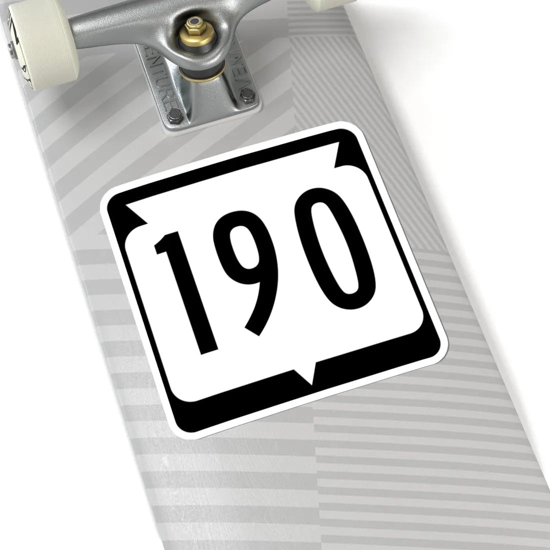 WIS 190 (Wisconsin) (Road Sign) STICKER Vinyl Kiss-Cut Decal - The Sticker Space