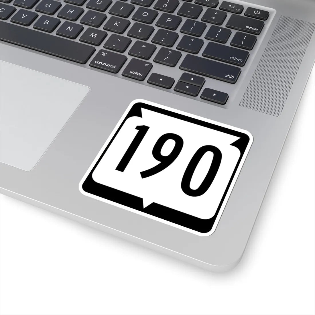 WIS 190 (Wisconsin) (Road Sign) STICKER Vinyl Kiss-Cut Decal - The Sticker Space