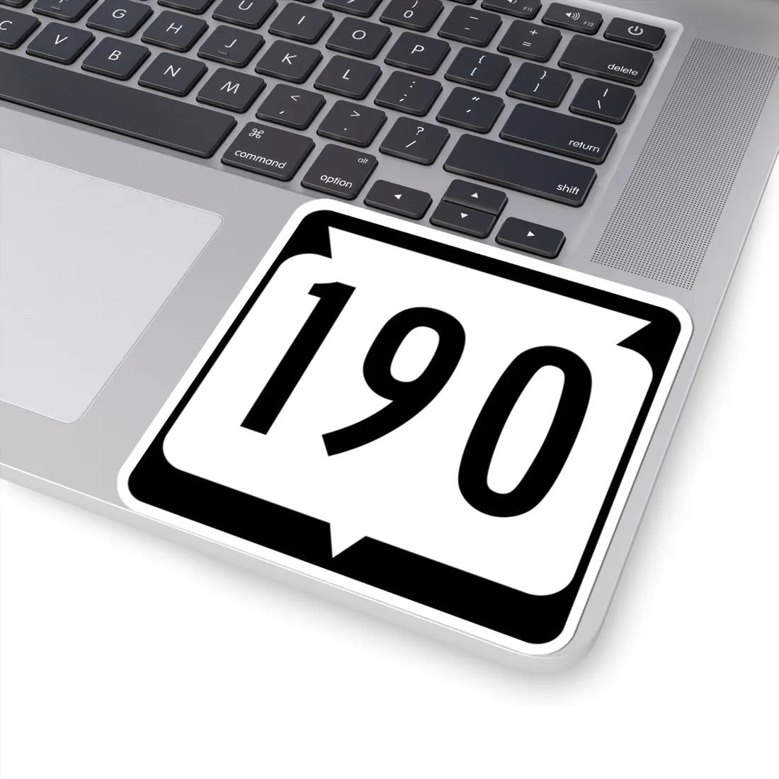 WIS 190 (Wisconsin) (Road Sign) STICKER Vinyl Kiss-Cut Decal - The Sticker Space