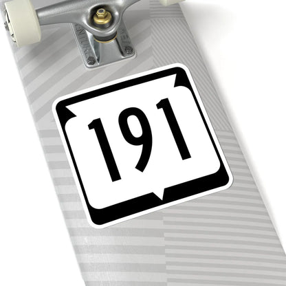 WIS 191 (Wisconsin) (Road Sign) STICKER Vinyl Kiss-Cut Decal - The Sticker Space