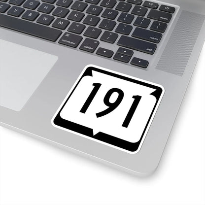 WIS 191 (Wisconsin) (Road Sign) STICKER Vinyl Kiss-Cut Decal - The Sticker Space