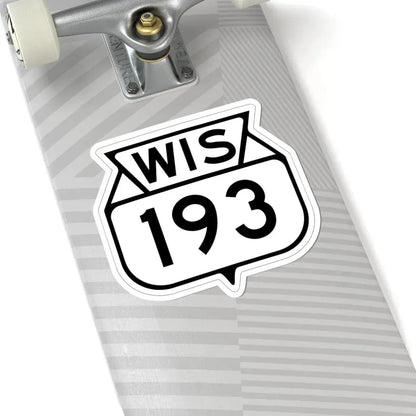 WIS 193 1949 (Wisconsin) (Road Sign) STICKER Vinyl Kiss-Cut Decal - The Sticker Space
