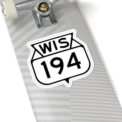 WIS 194 1949 (Wisconsin) (Road Sign) STICKER Vinyl Kiss-Cut Decal - The Sticker Space