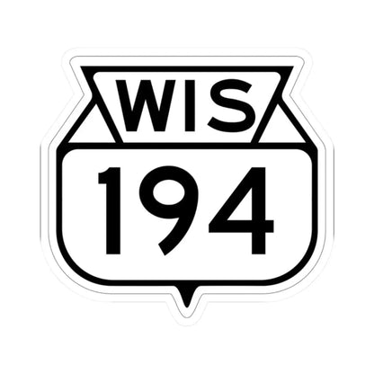 WIS 194 1949 (Wisconsin) (Road Sign) STICKER Vinyl Kiss-Cut Decal - The Sticker Space