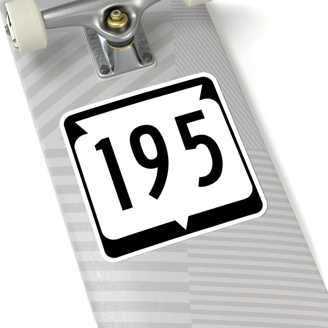 WIS 195 (Wisconsin) (Road Sign) STICKER Vinyl Kiss-Cut Decal - The Sticker Space