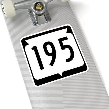 WIS 195 (Wisconsin) (Road Sign) STICKER Vinyl Kiss-Cut Decal - The Sticker Space