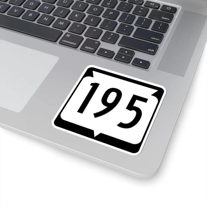 WIS 195 (Wisconsin) (Road Sign) STICKER Vinyl Kiss-Cut Decal - The Sticker Space