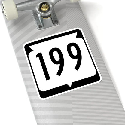 WIS 199 (Wisconsin) (Road Sign) STICKER Vinyl Kiss-Cut Decal - The Sticker Space