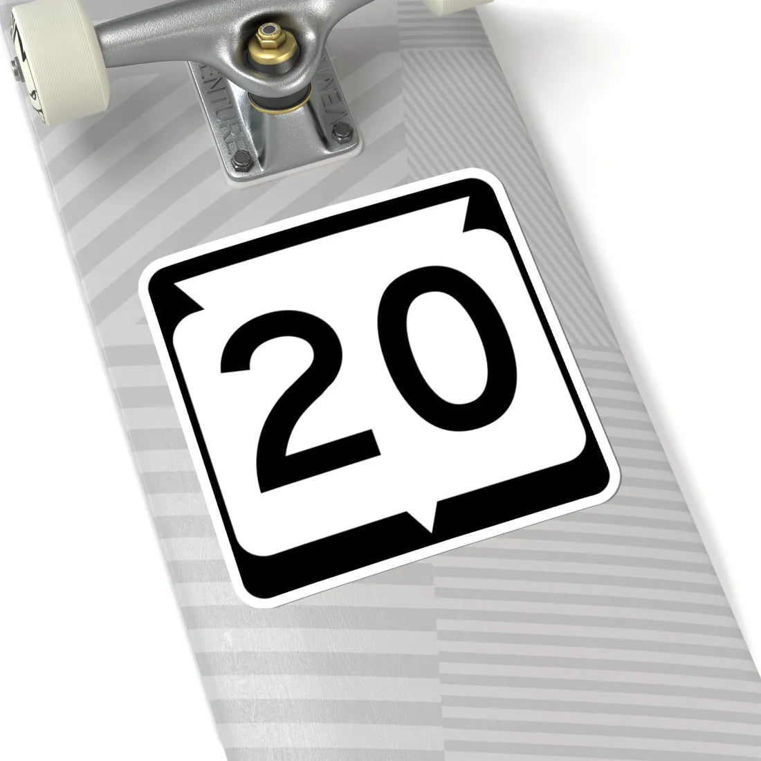 WIS 20 (Wisconsin) (Road Sign) STICKER Vinyl Kiss-Cut Decal - The Sticker Space