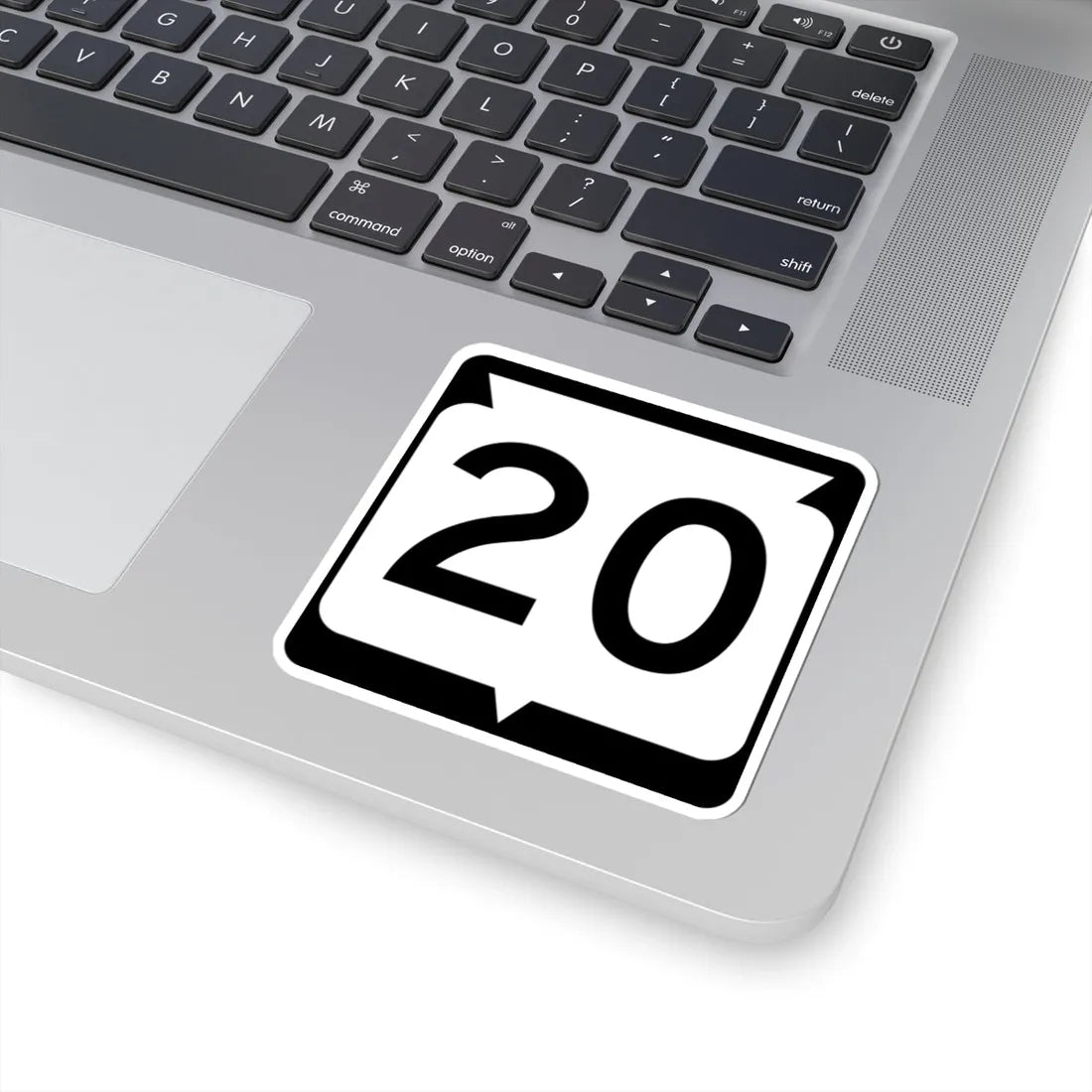 WIS 20 (Wisconsin) (Road Sign) STICKER Vinyl Kiss-Cut Decal - The Sticker Space