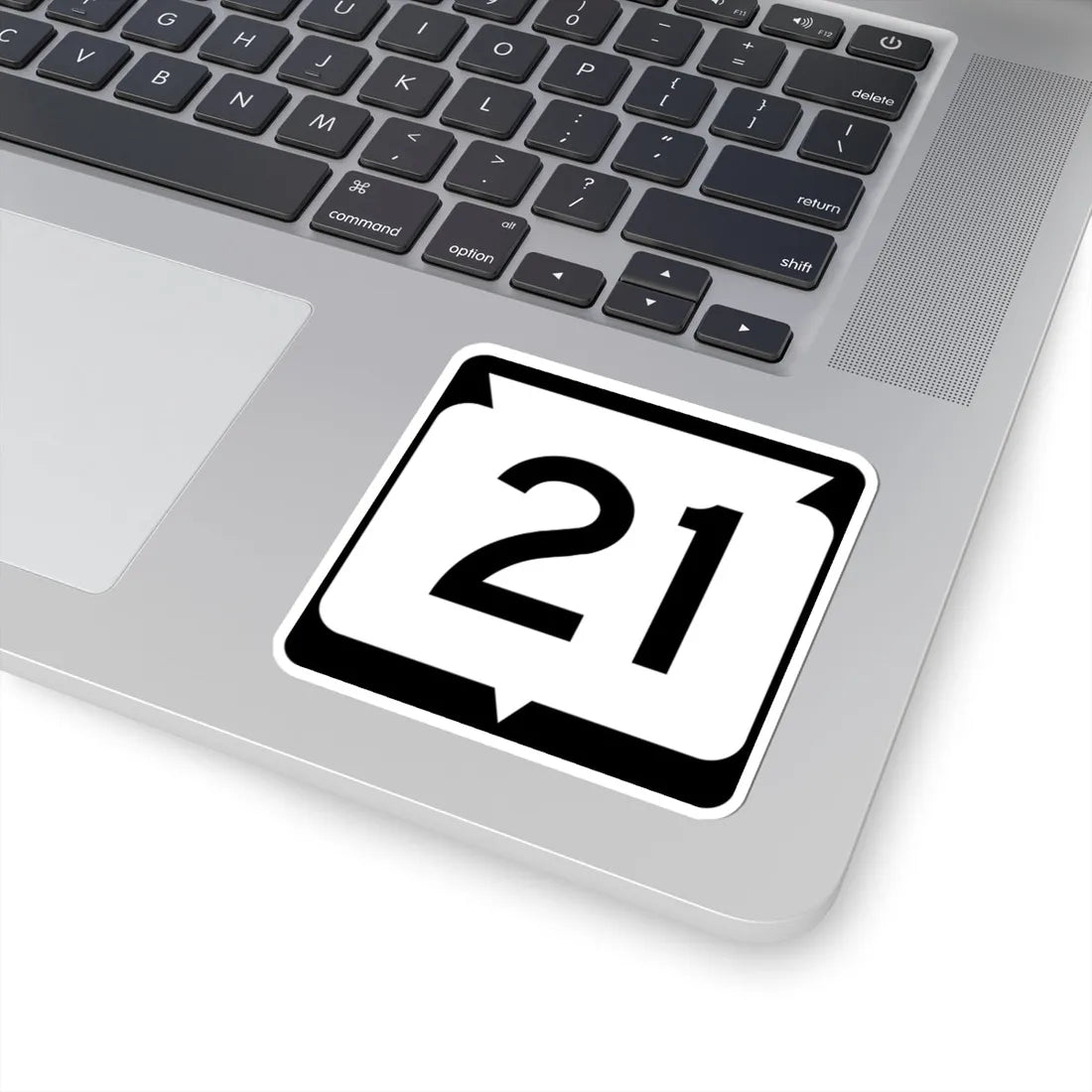 WIS 21 (Wisconsin) (Road Sign) STICKER Vinyl Kiss-Cut Decal - The Sticker Space