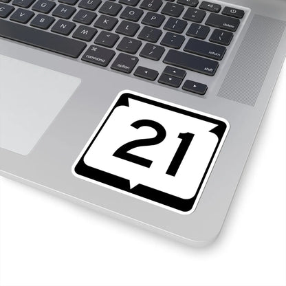 WIS 21 (Wisconsin) (Road Sign) STICKER Vinyl Kiss-Cut Decal - The Sticker Space