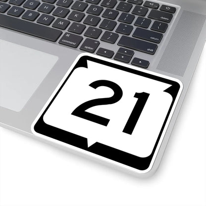 WIS 21 (Wisconsin) (Road Sign) STICKER Vinyl Kiss-Cut Decal - The Sticker Space