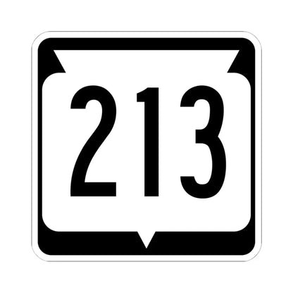 WIS 213 (Wisconsin) (Road Sign) STICKER Vinyl Kiss-Cut Decal 6 Inch White - The Sticker Space