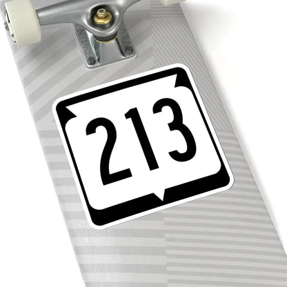 WIS 213 (Wisconsin) (Road Sign) STICKER Vinyl Kiss-Cut Decal - The Sticker Space