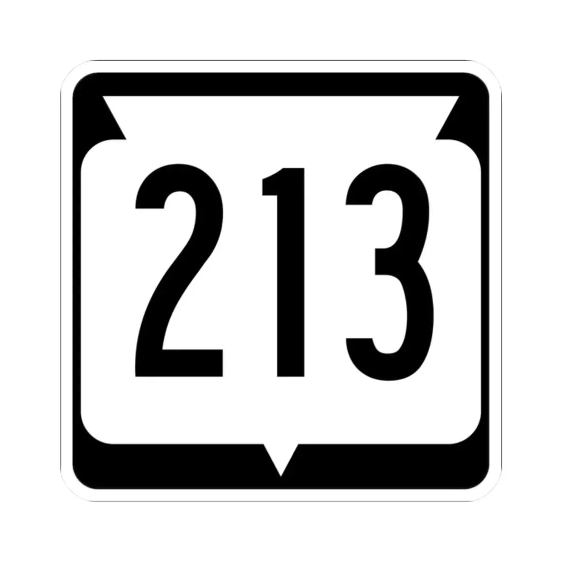 WIS 213 (Wisconsin) (Road Sign) STICKER Vinyl Kiss-Cut Decal - The Sticker Space