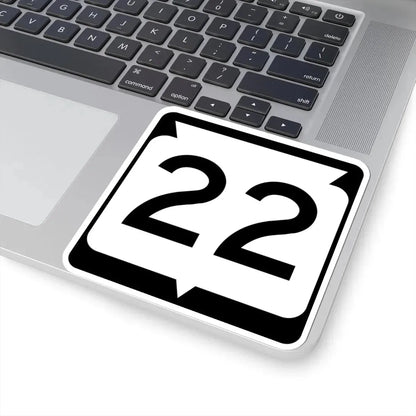 WIS 22 (Wisconsin) (Road Sign) STICKER Vinyl Kiss-Cut Decal - The Sticker Space