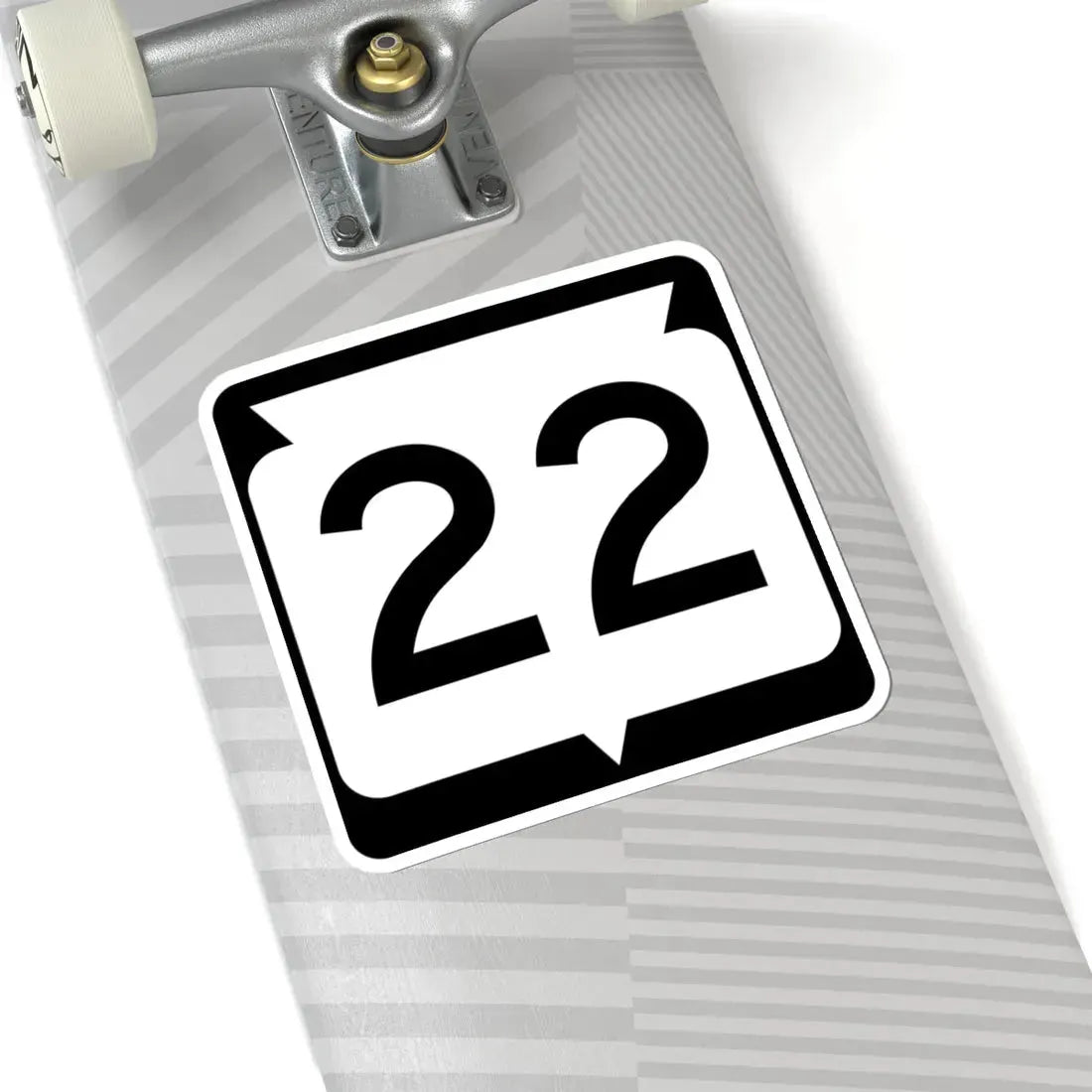 WIS 22 (Wisconsin) (Road Sign) STICKER Vinyl Kiss-Cut Decal - The Sticker Space