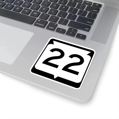 WIS 22 (Wisconsin) (Road Sign) STICKER Vinyl Kiss-Cut Decal - The Sticker Space