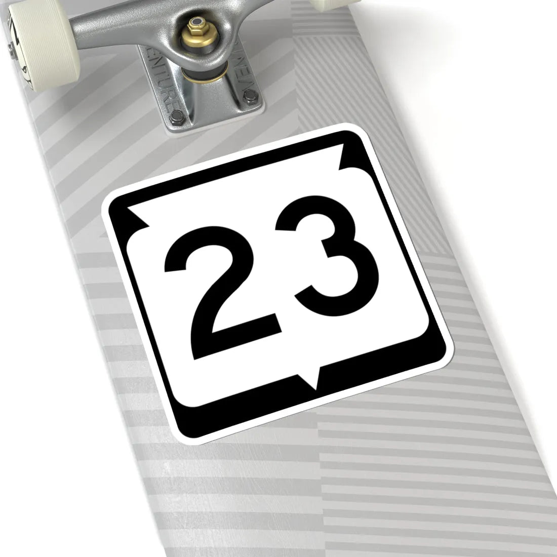 WIS 23 (Wisconsin) (Road Sign) STICKER Vinyl Kiss-Cut Decal - The Sticker Space