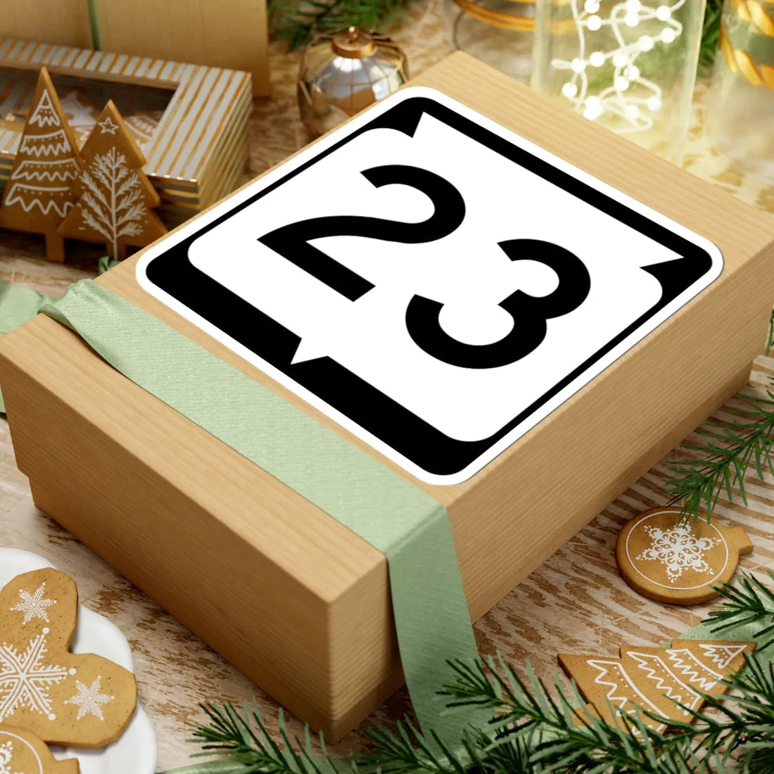 WIS 23 (Wisconsin) (Road Sign) STICKER Vinyl Kiss-Cut Decal - The Sticker Space