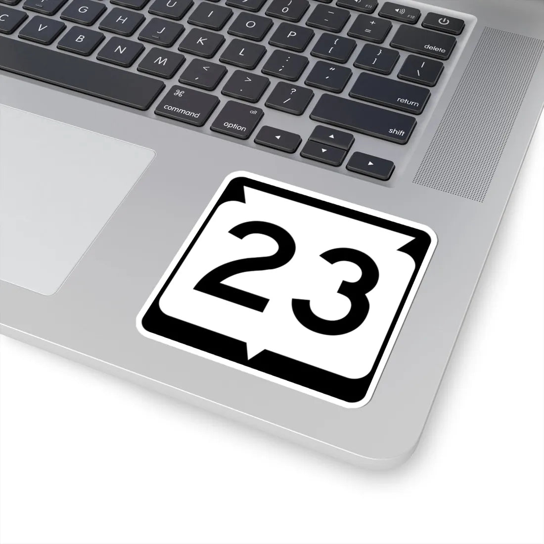 WIS 23 (Wisconsin) (Road Sign) STICKER Vinyl Kiss-Cut Decal - The Sticker Space