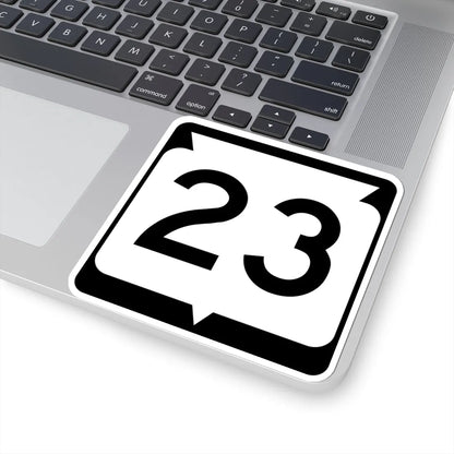 WIS 23 (Wisconsin) (Road Sign) STICKER Vinyl Kiss-Cut Decal - The Sticker Space