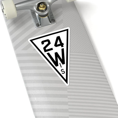 WIS 24 1927 (Wisconsin) (Road Sign) STICKER Vinyl Kiss-Cut Decal - The Sticker Space