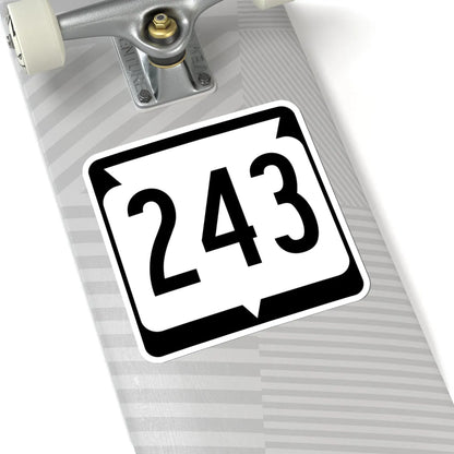 WIS 243 (Wisconsin) (Road Sign) STICKER Vinyl Kiss-Cut Decal - The Sticker Space