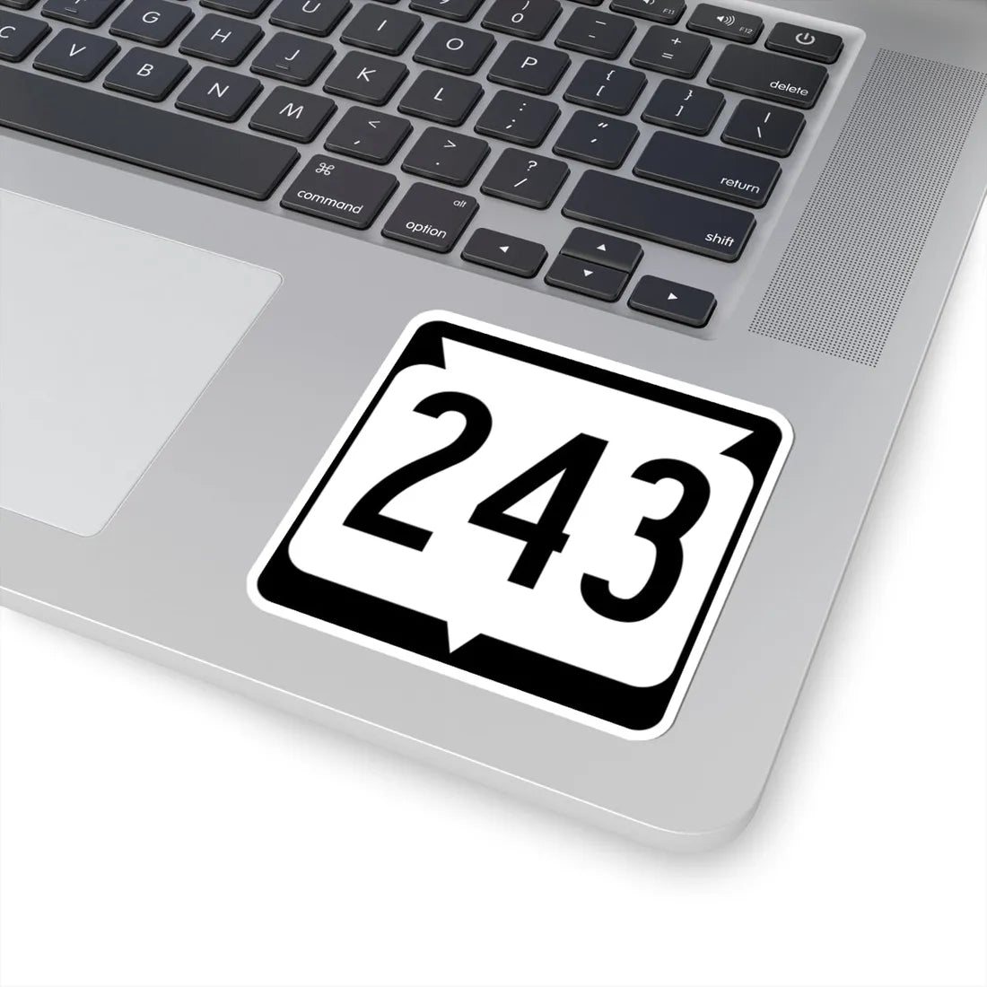 WIS 243 (Wisconsin) (Road Sign) STICKER Vinyl Kiss-Cut Decal - The Sticker Space