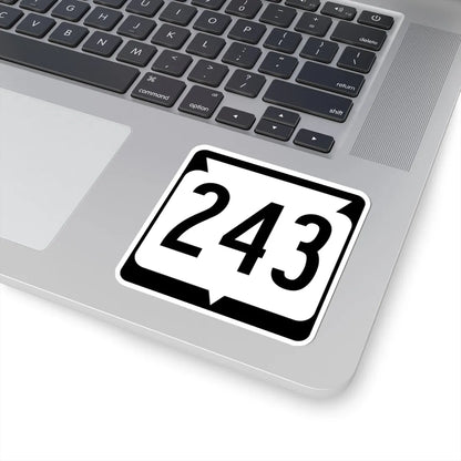WIS 243 (Wisconsin) (Road Sign) STICKER Vinyl Kiss-Cut Decal - The Sticker Space