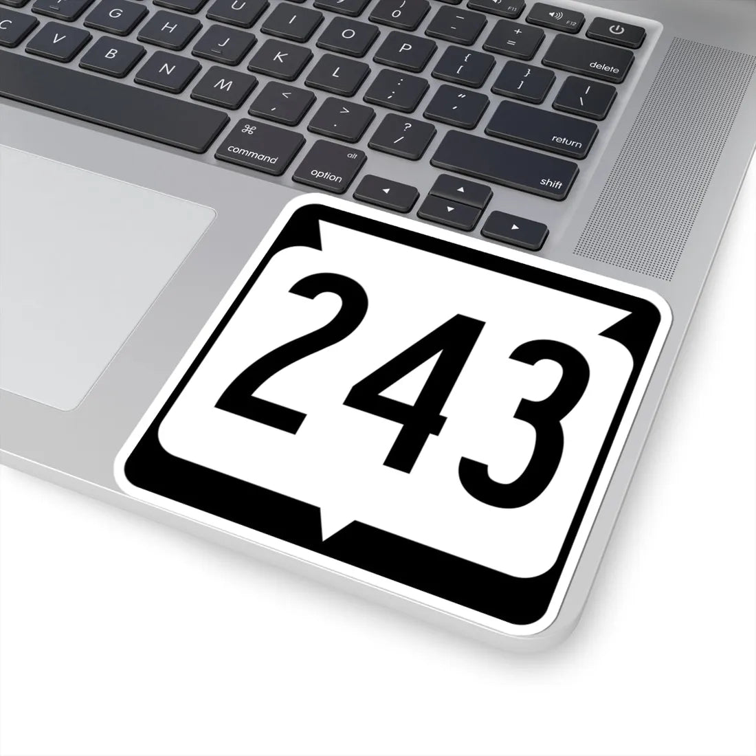 WIS 243 (Wisconsin) (Road Sign) STICKER Vinyl Kiss-Cut Decal - The Sticker Space