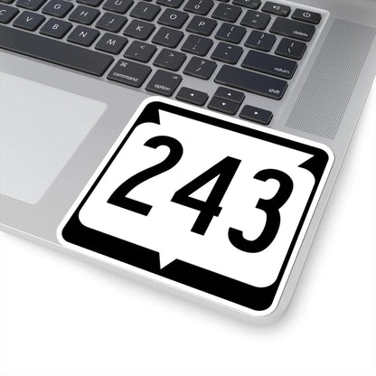 WIS 243 (Wisconsin) (Road Sign) STICKER Vinyl Kiss-Cut Decal - The Sticker Space