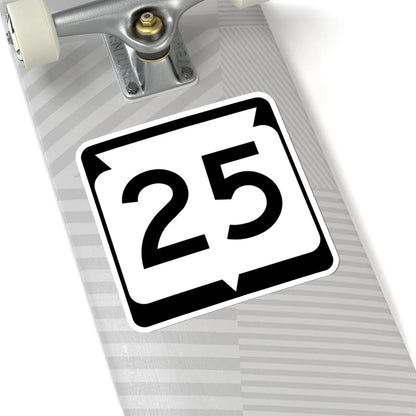 WIS 25 (Wisconsin) (Road Sign) STICKER Vinyl Kiss-Cut Decal - The Sticker Space